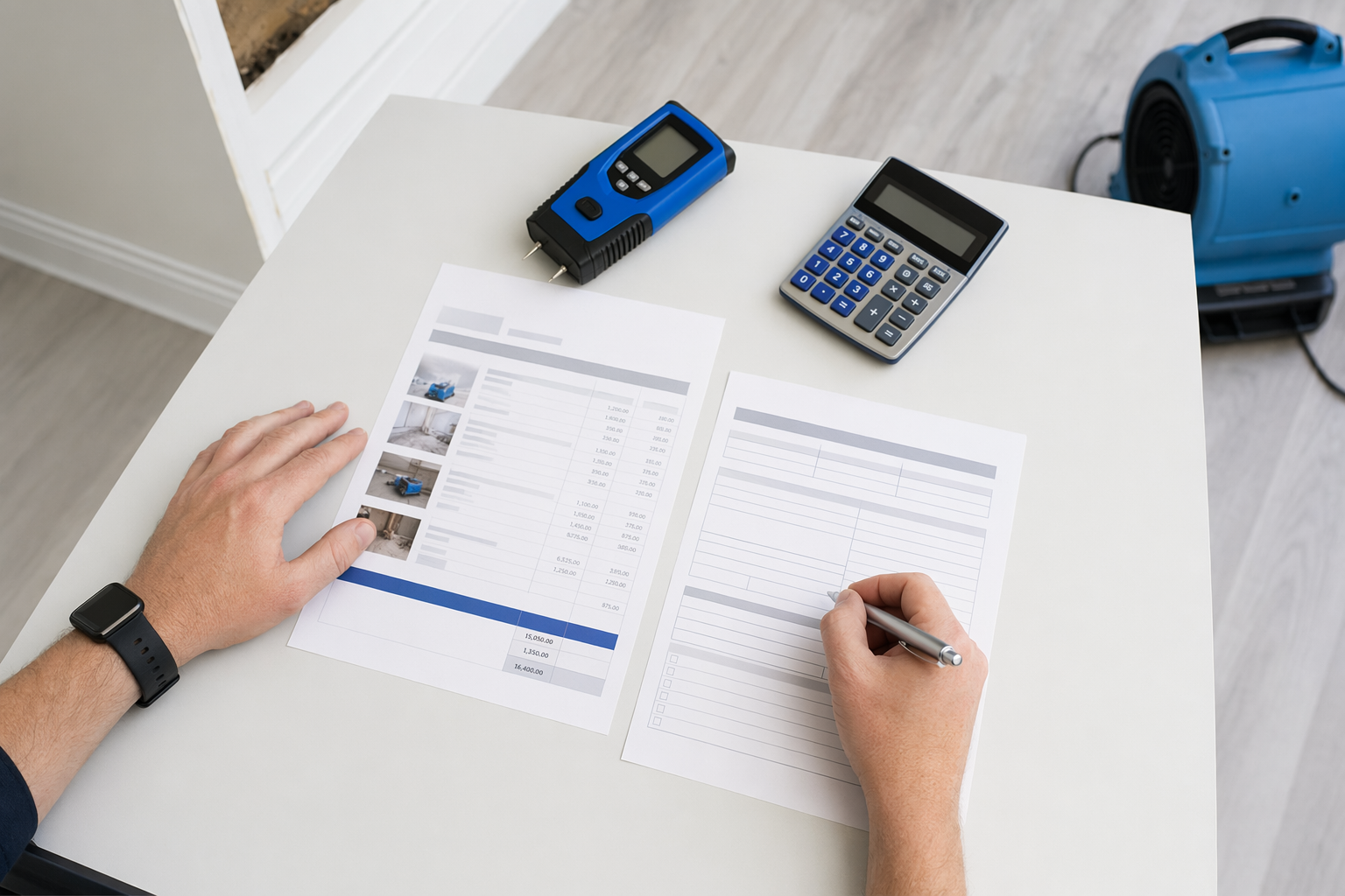 What water-damage restoration costs — honest ranges