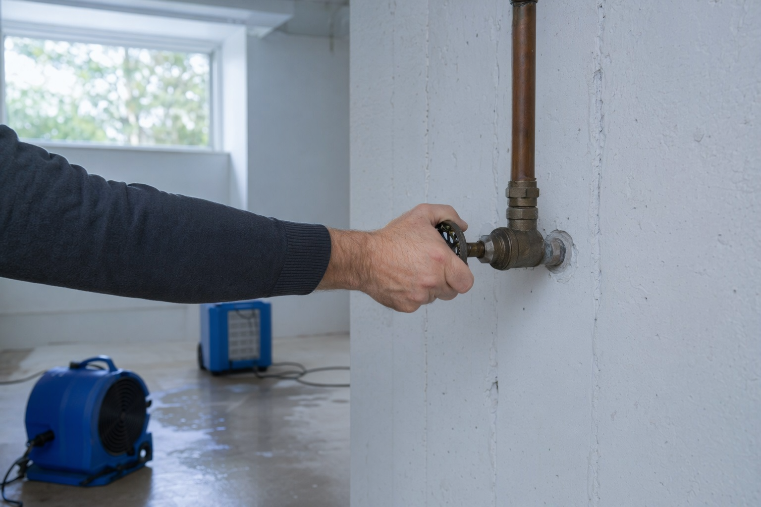 The first hour after water damage: a step-by-step plan